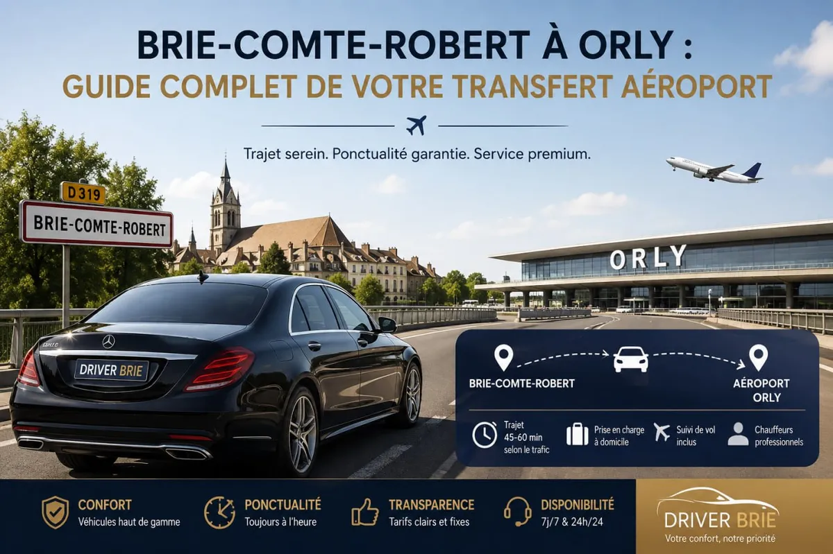 Taxi vert parisien avec la Tour Eiffel en arrière-plan — transfert aéroport Orly depuis Brie-Comte-Robert